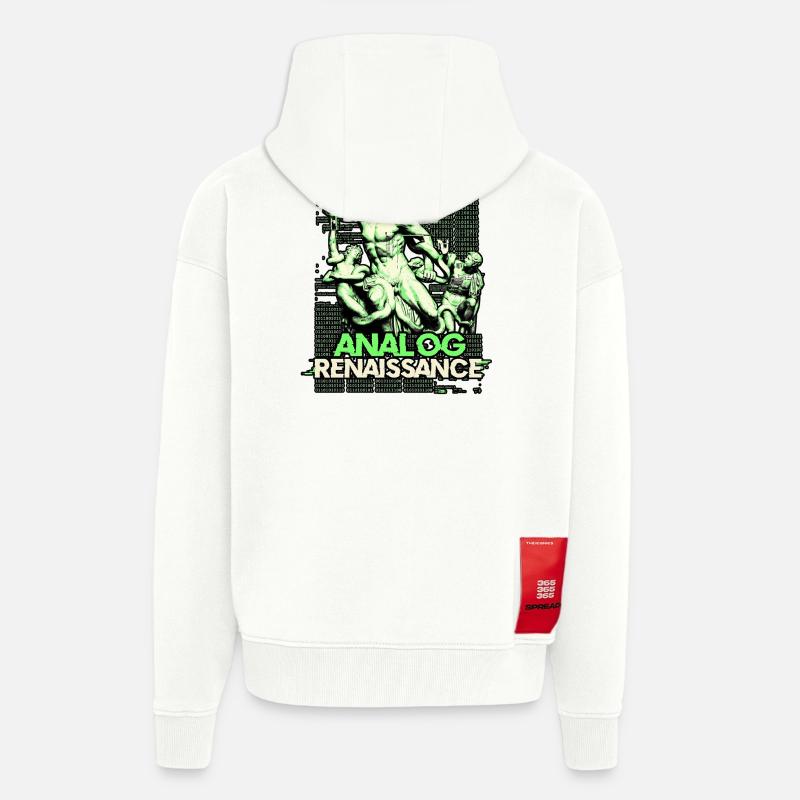 Analog Renaissance - Zip Hoodie - made by SPREAD - OFF WHITE