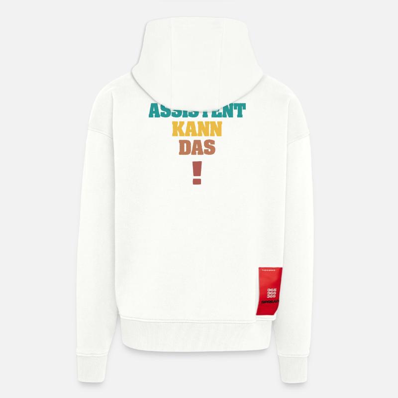 Assistent als Spruch - Zip Hoodie - made by SPREAD - OFF WHITE