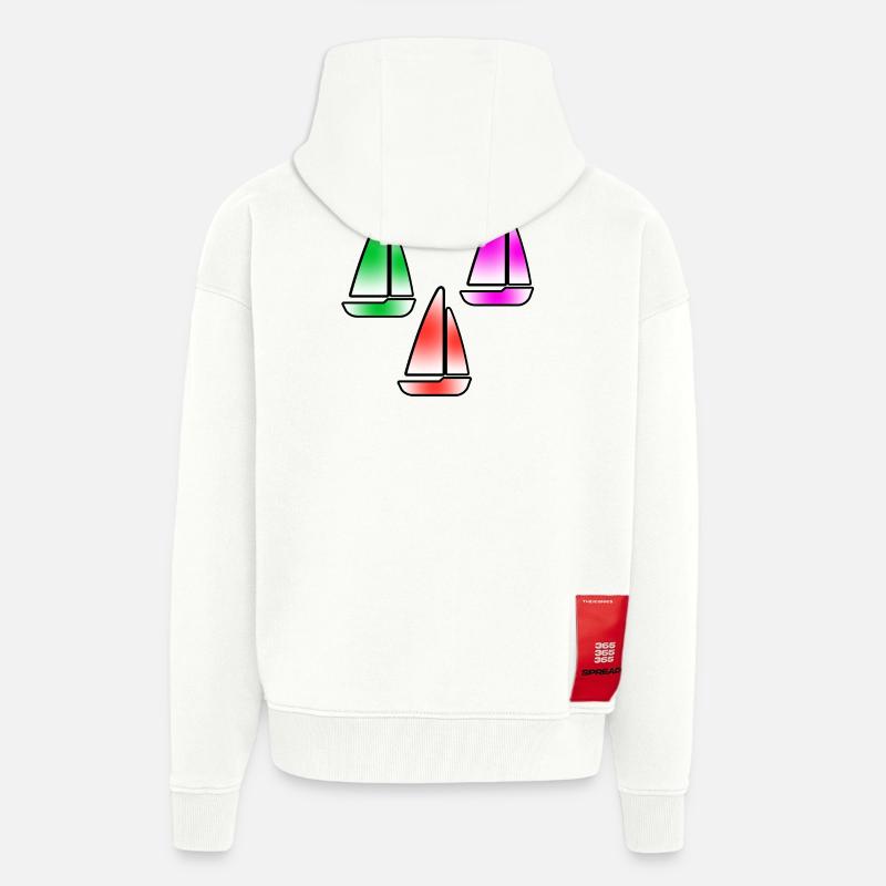 Voile - Veste à capuche bio épaisse oversize fabriqué en UE - OFF WHITE
