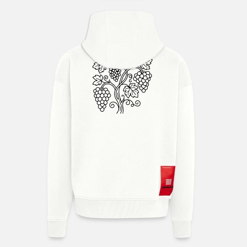 vineyard - Zip Hoodie - made by SPREAD - OFF WHITE
