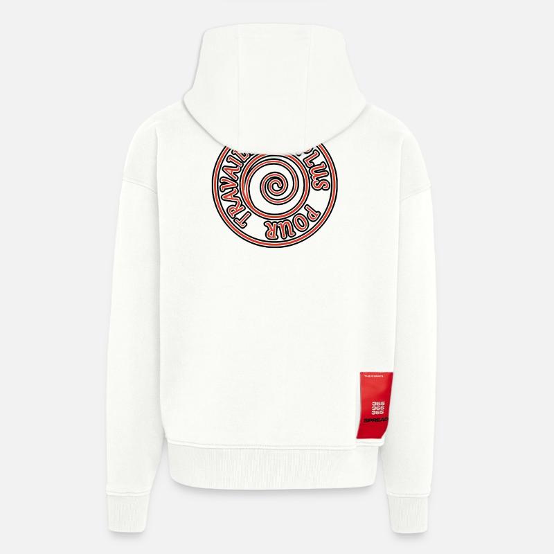 Value Work - Zip Hoodie - made by SPREAD - OFF WHITE
