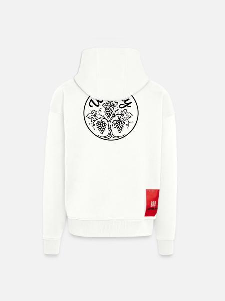 vineyard - Zip Hoodie - made by SPREAD - OFF WHITE
