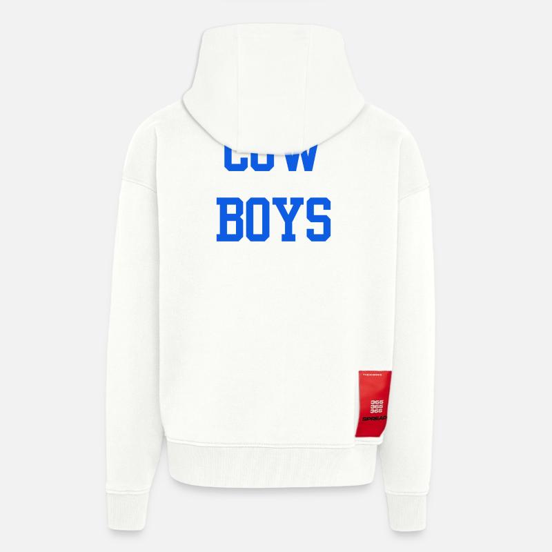 Cowboys - Veste à capuche bio épaisse oversize fabriqué en UE - OFF WHITE