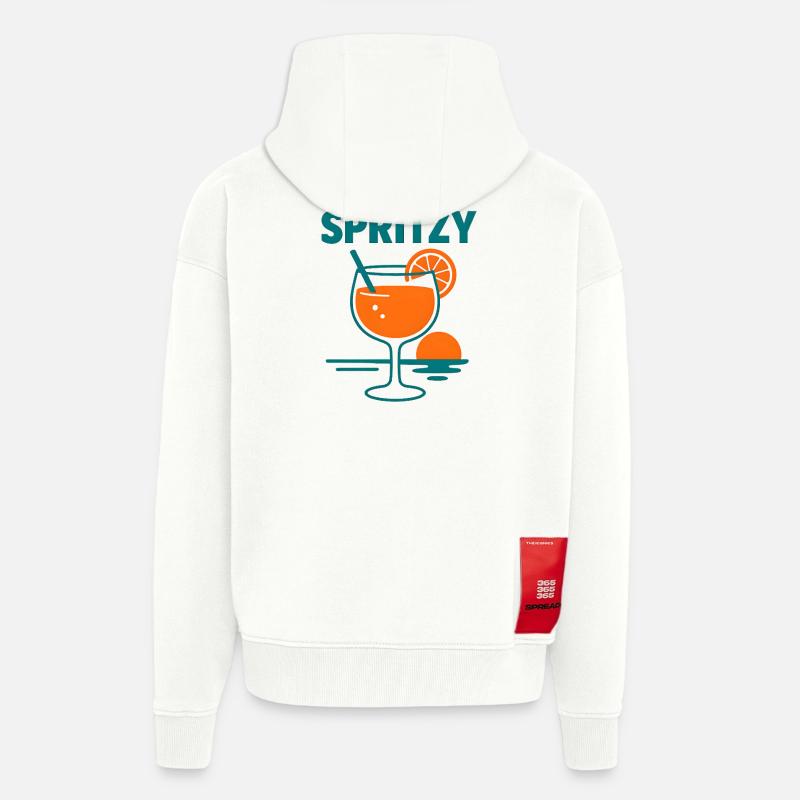 Lass uns spritzig werden - Zip Hoodie - made by SPREAD - OFF WHITE