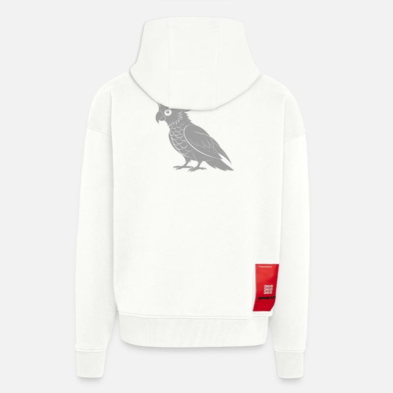 Kakadu - Zip Hoodie - made by SPREAD - OFF WHITE