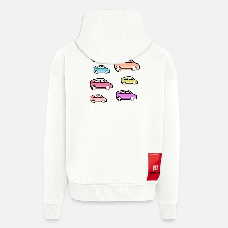 Autos - Zip Hoodie - made by SPREAD - OFF WHITE