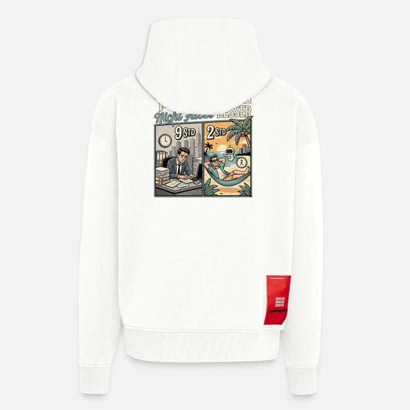 KI Experte - Zip Hoodie - made by SPREAD - OFF WHITE