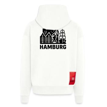 Hamburg Hansestadt Speicherstadt Hafen  - Zip Hoodie - made by SPREAD - OFF WHITE - Hinten