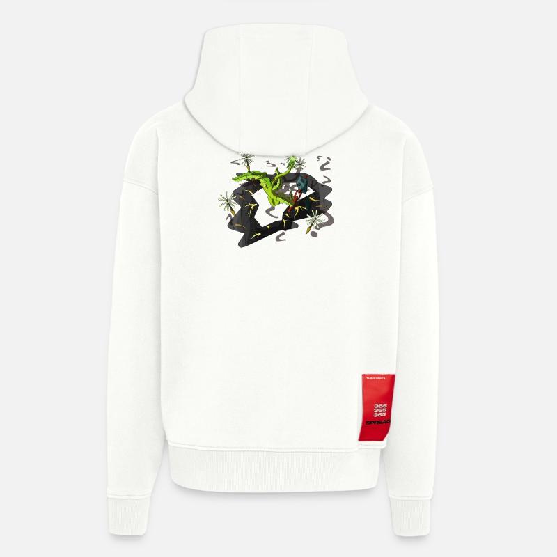 BLEW - Zip Hoodie - made by SPREAD - OFF WHITE