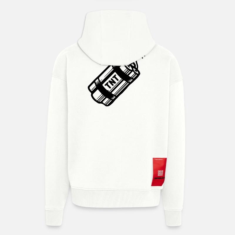 Dynamit Tnt - Zip Hoodie - made by SPREAD - OFF WHITE