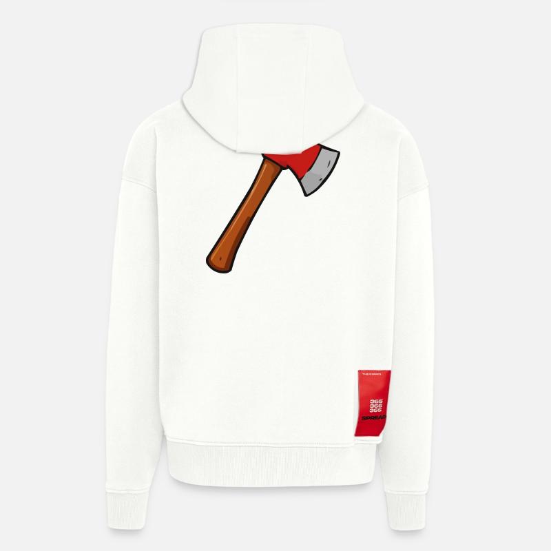 axt - Zip Hoodie - made by SPREAD - OFF WHITE