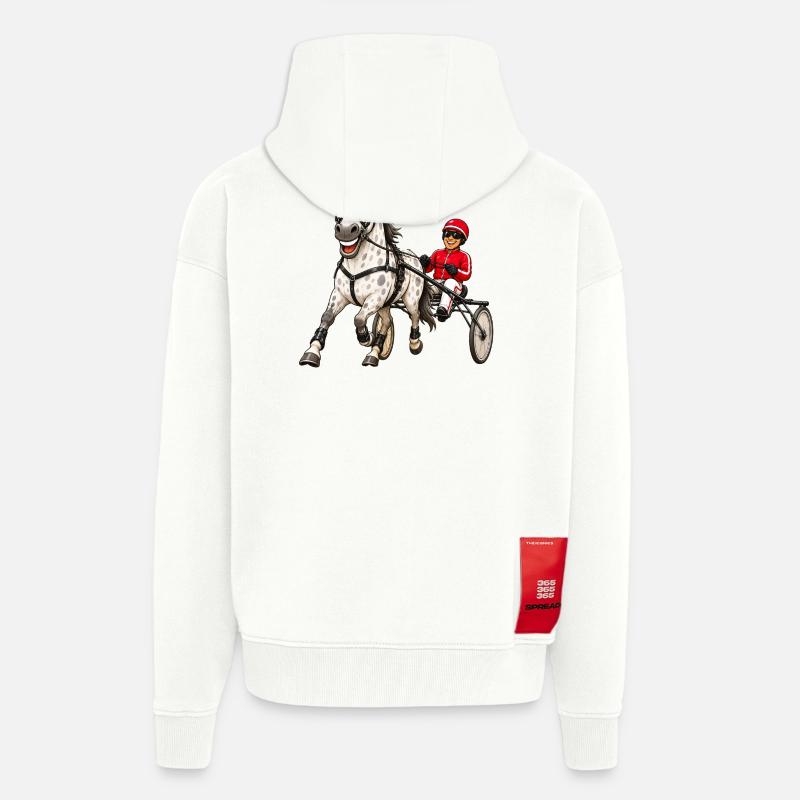 Trotter funny - Zip Hoodie - made by SPREAD - OFF WHITE