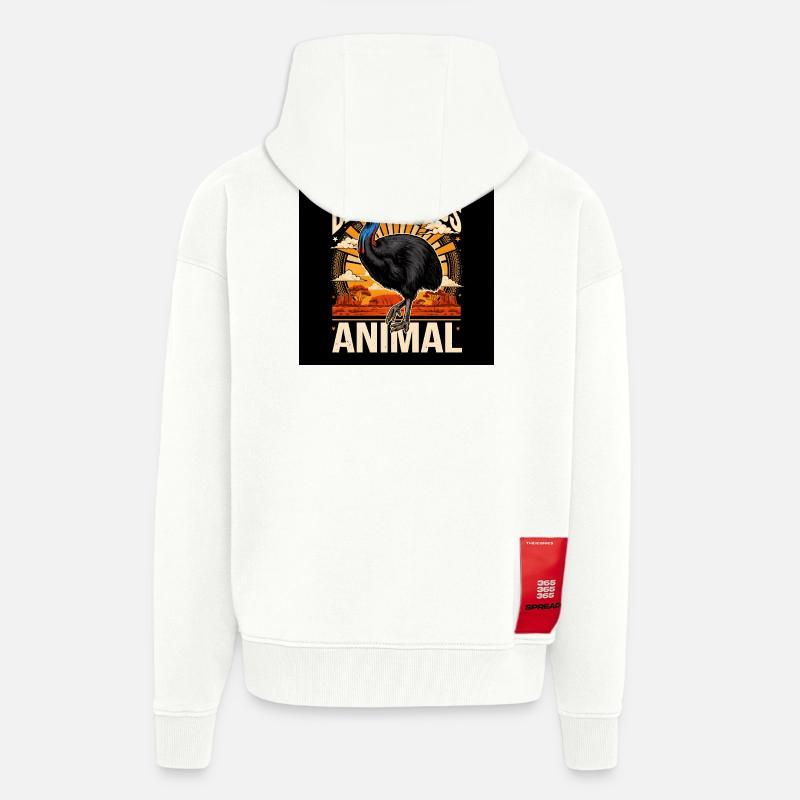 Extremely perilous  - Zip Hoodie - made by SPREAD - OFF WHITE