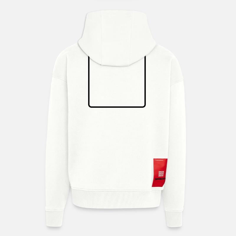 Frame Empty - Zip Hoodie - made by SPREAD - OFF WHITE