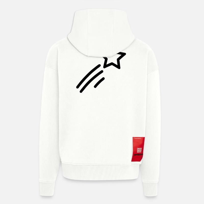 Sternschnuppe - Zip Hoodie - made by SPREAD - OFF WHITE