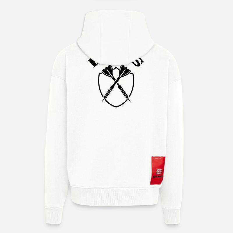 fléchettes - Veste à capuche bio épaisse oversize fabriqué en UE - OFF WHITE