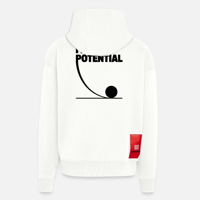 I had potential science math physics - Zip Hoodie - made by SPREAD - OFF WHITE