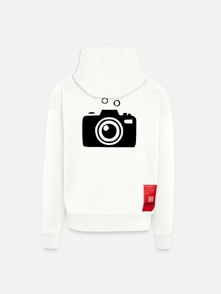 Underwater Camera Camera Diver Diving Gift - Zip Hoodie - made by SPREAD - OFF WHITE
