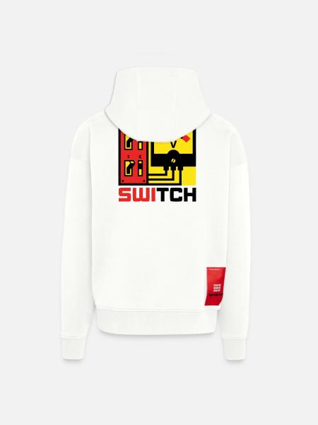 Electrical Box Switch Panel Graphic - Zip Hoodie - made by SPREAD - OFF WHITE