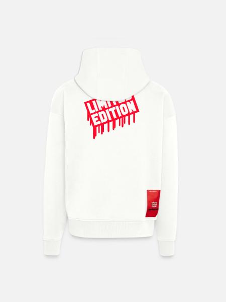 Limited Edition Stamp - Zip Hoodie - made by SPREAD - OFF WHITE