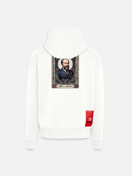 James A Tarotkarte - Zip Hoodie - made by SPREAD - OFF WHITE