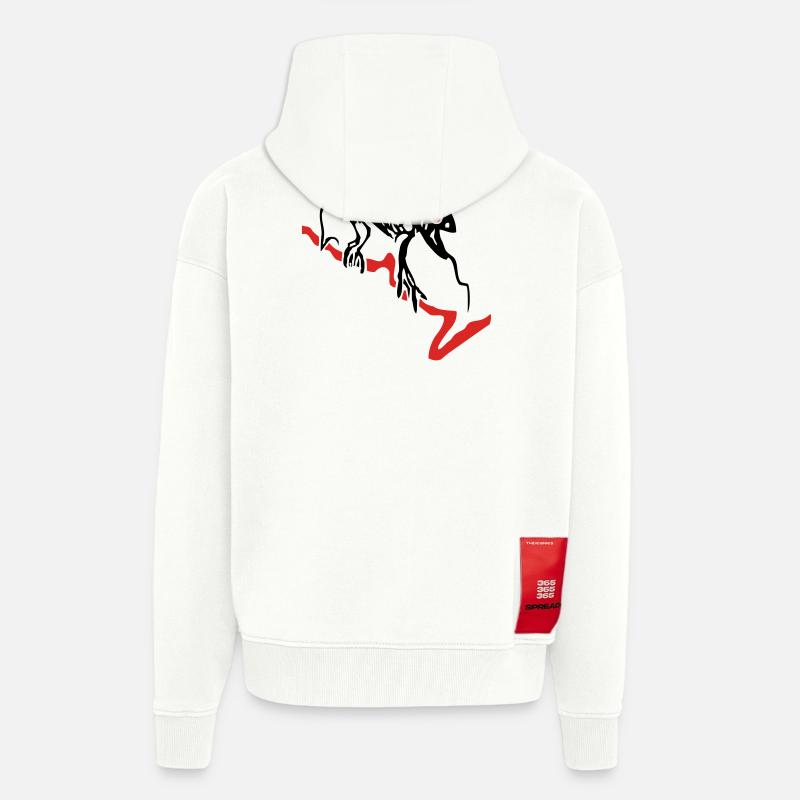 Gecko, Eidechse, Computer - Zip Hoodie - made by SPREAD - OFF WHITE