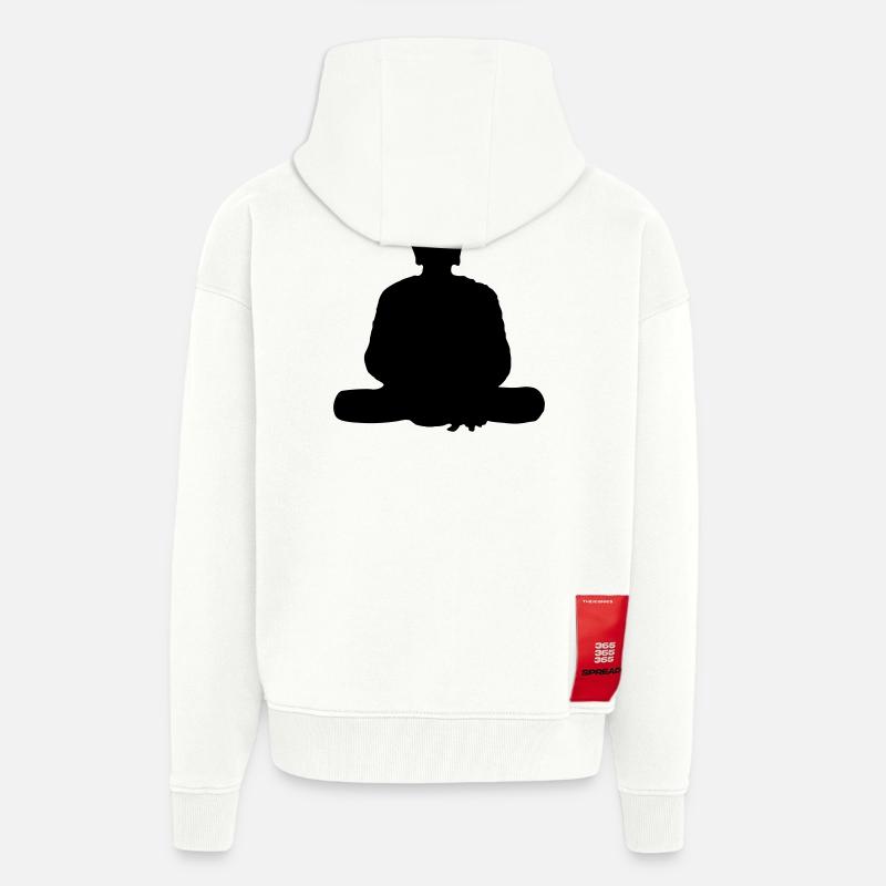 bouda - Veste à capuche bio épaisse oversize fabriqué en UE - OFF WHITE