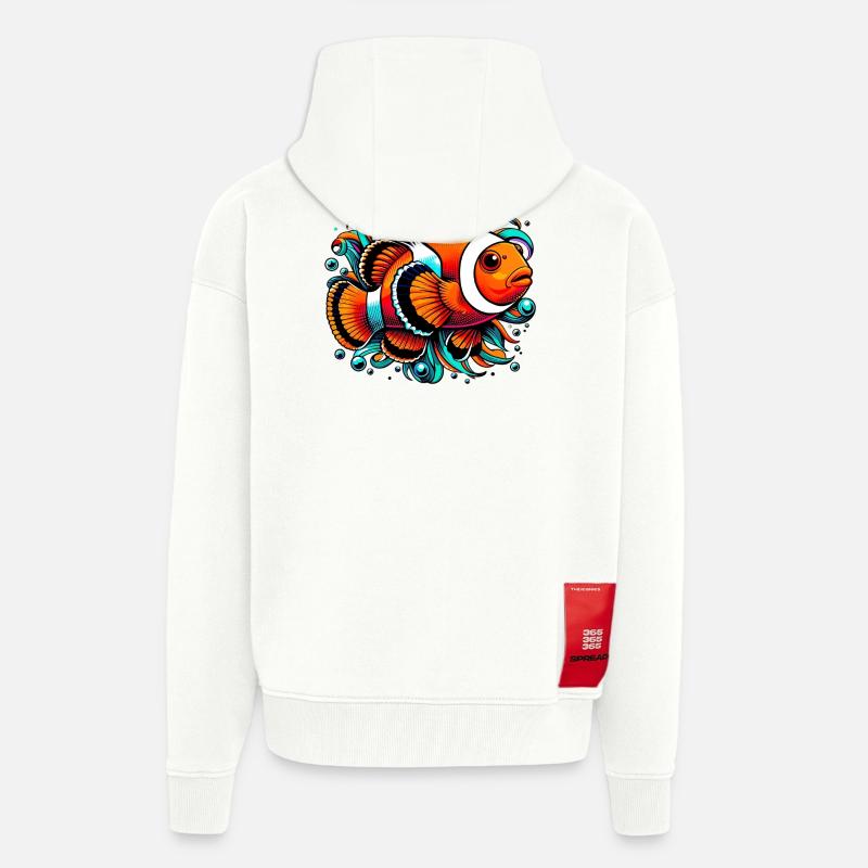 Clownfisch - Zip Hoodie - made by SPREAD - OFF WHITE