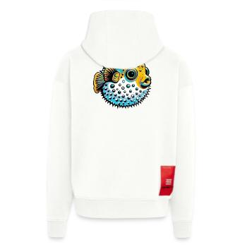 Kugelfisch - Zip Hoodie - made by SPREAD - OFF WHITE - Hinten