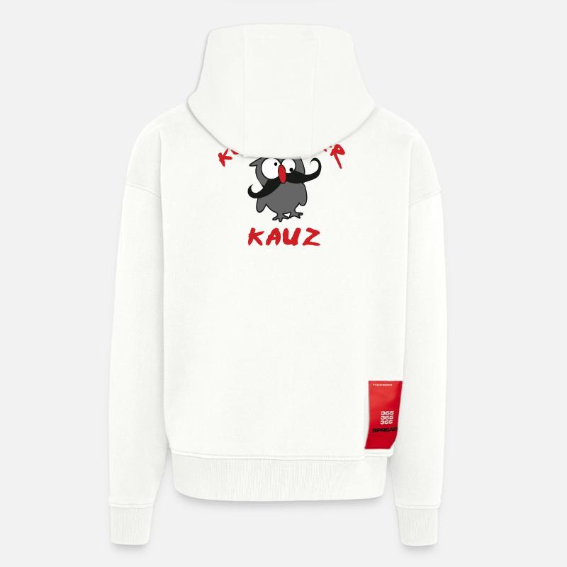 komischer Kauz - Zip Hoodie - made by SPREAD - OFF WHITE