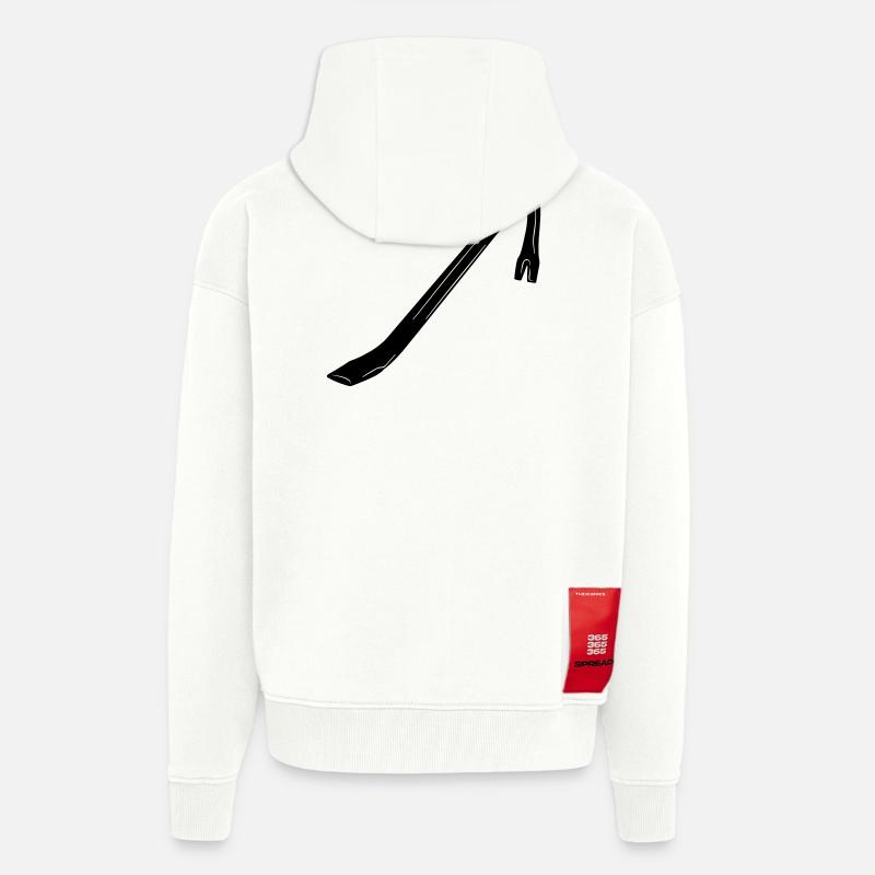 Brechstange eine Brechstange - Zip Hoodie - made by SPREAD - OFF WHITE