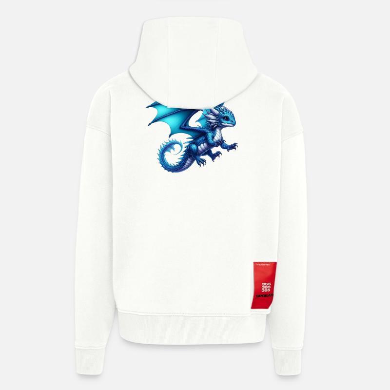 Drache - Zip Hoodie - made by SPREAD - OFF WHITE