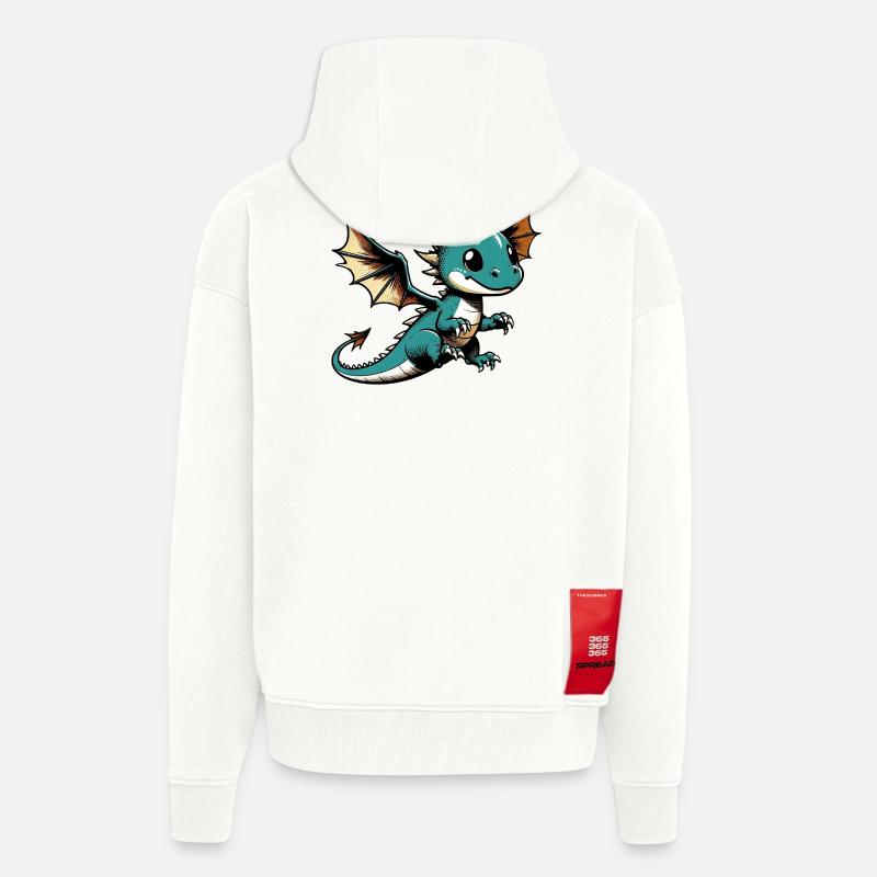 Drache - Zip Hoodie - made by SPREAD - OFF WHITE
