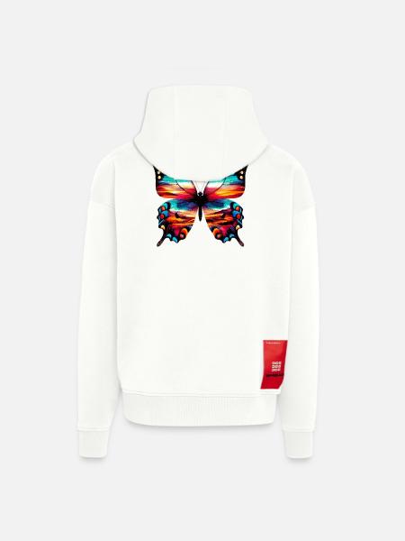 Butterfly - Zip Hoodie - made by SPREAD - OFF WHITE