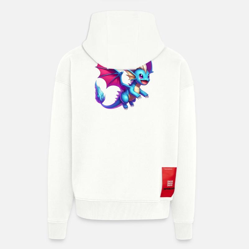 Drache - Zip Hoodie - made by SPREAD - OFF WHITE