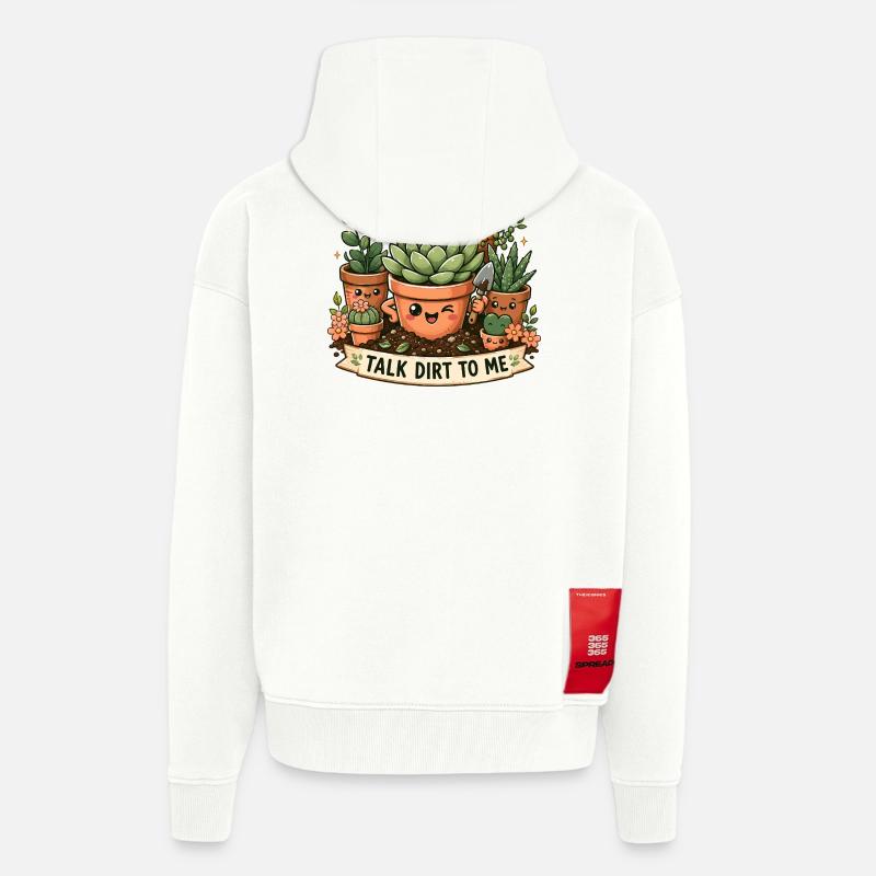 Sprich Dreck Mit Mir, Süße - Zip Hoodie - made by SPREAD - OFF WHITE
