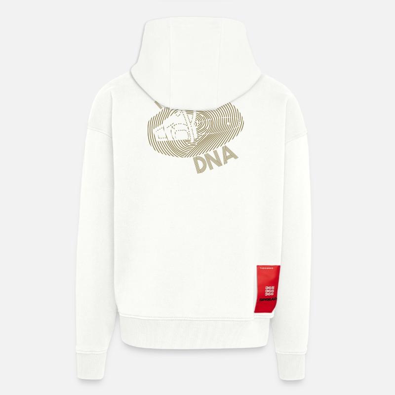 Tronçonneuse bûcheron Tronçonneuse - Veste à capuche bio épaisse oversize fabriqué en UE - OFF WHITE
