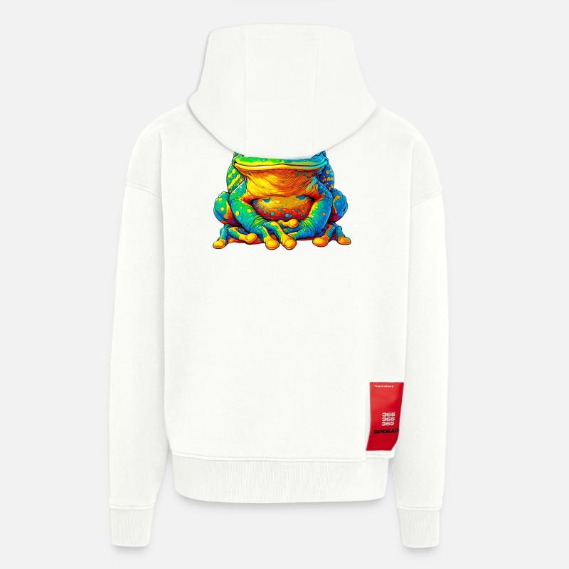 Frog - Zip Hoodie - made by SPREAD - OFF WHITE