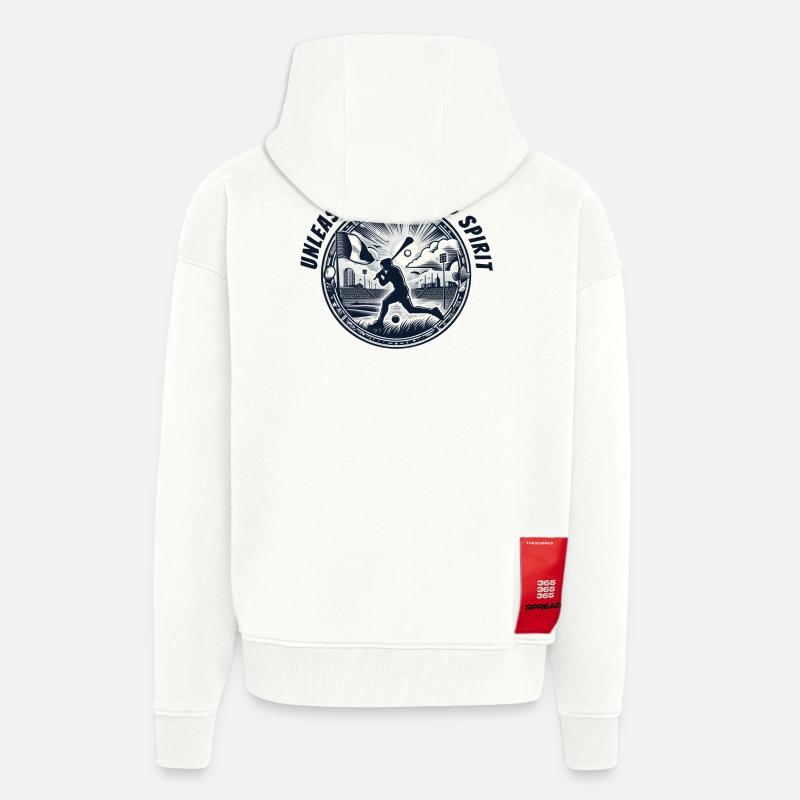 Entfesseln Sie den Hurling-Geist - Zip Hoodie - made by SPREAD - OFF WHITE