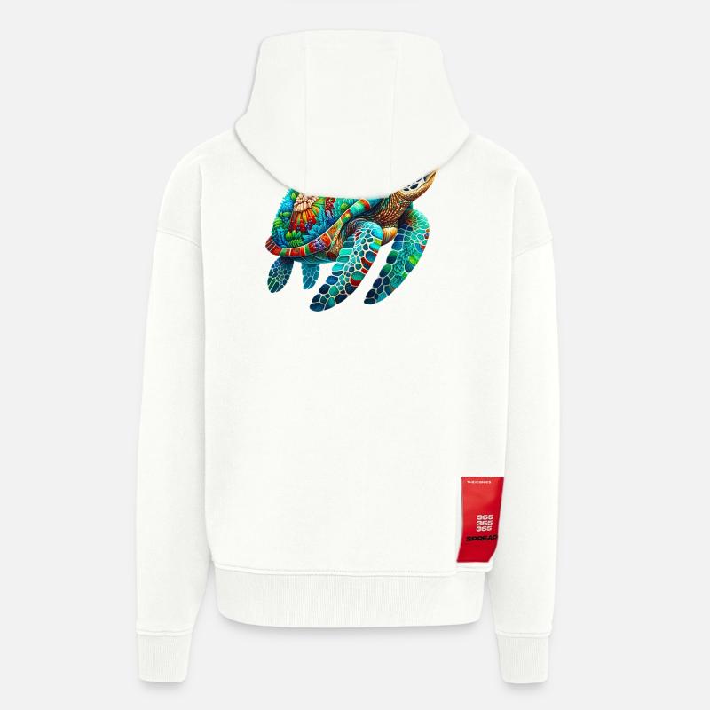 Schildkröte - Zip Hoodie - made by SPREAD - OFF WHITE