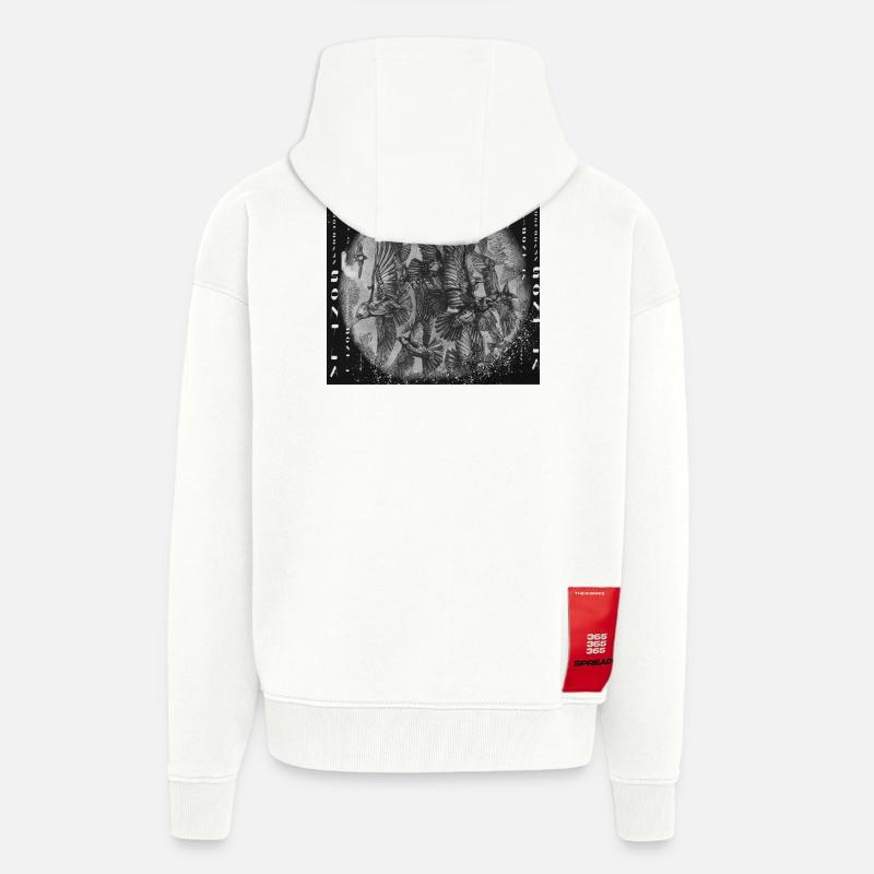 Vögel - Zip Hoodie - made by SPREAD - OFF WHITE