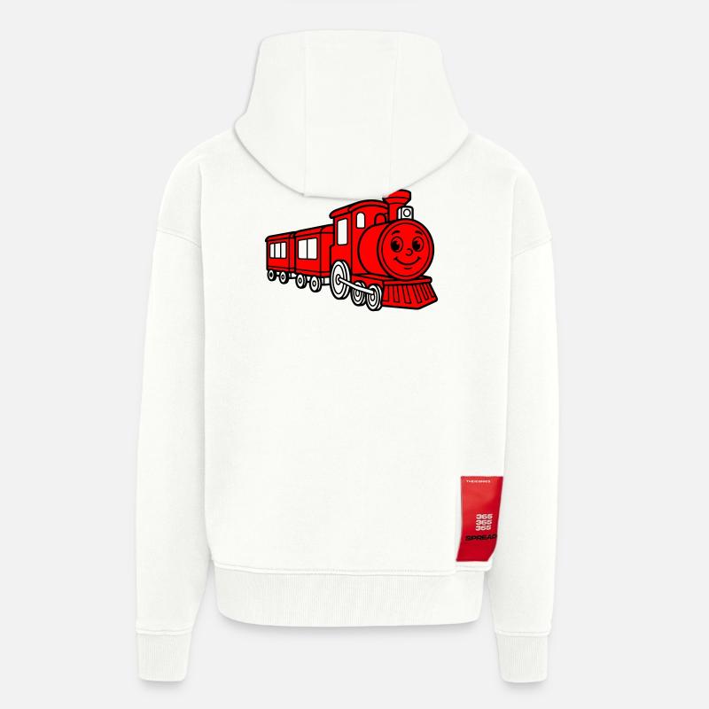 Kinder trainieren - Zip Hoodie - made by SPREAD - OFF WHITE