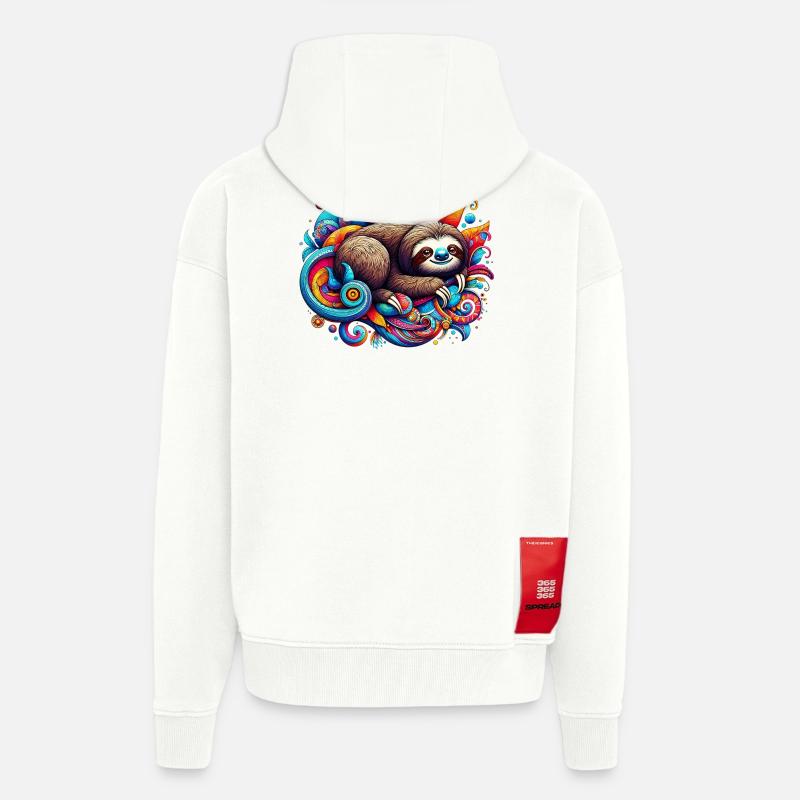 Faultier - Zip Hoodie - made by SPREAD - OFF WHITE