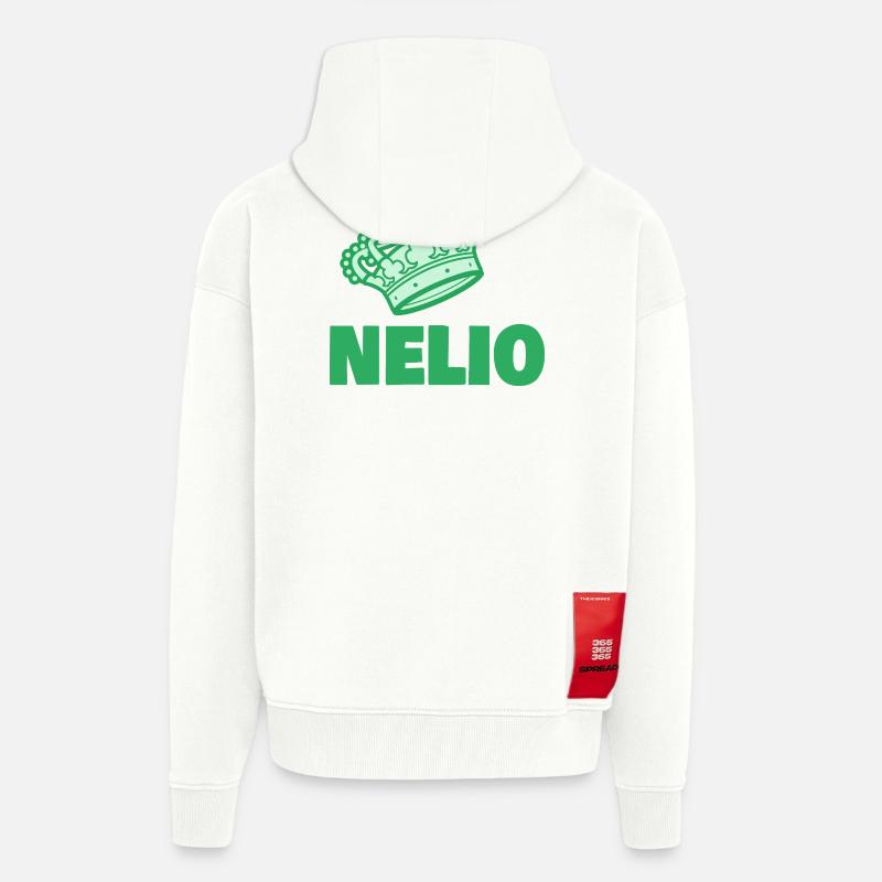 Nelio als Koenig - Zip Hoodie - made by SPREAD - OFF WHITE