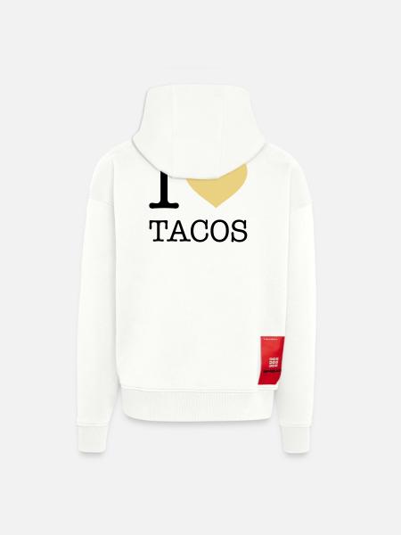 I LOVE TACOS - Zip Hoodie - made by SPREAD - OFF WHITE