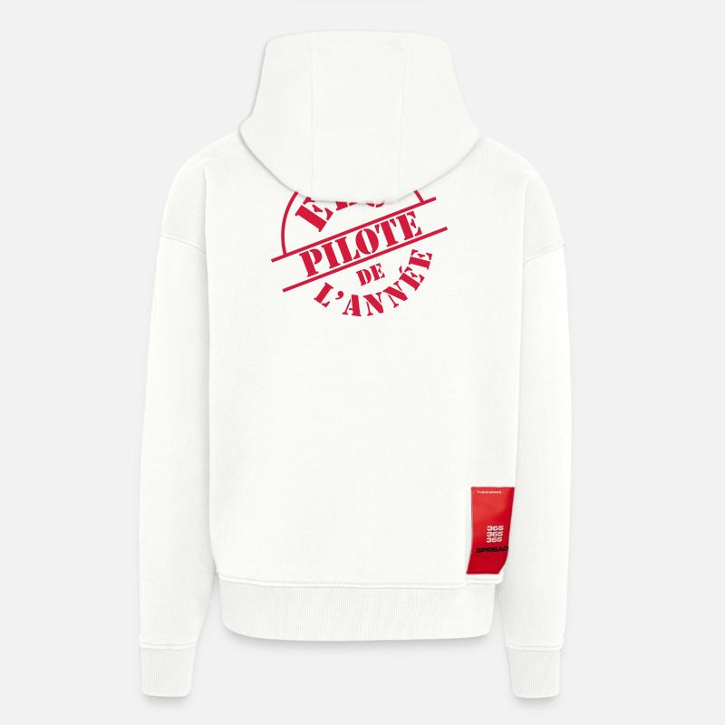 Flugzeugführer - Zip Hoodie - made by SPREAD - OFF WHITE