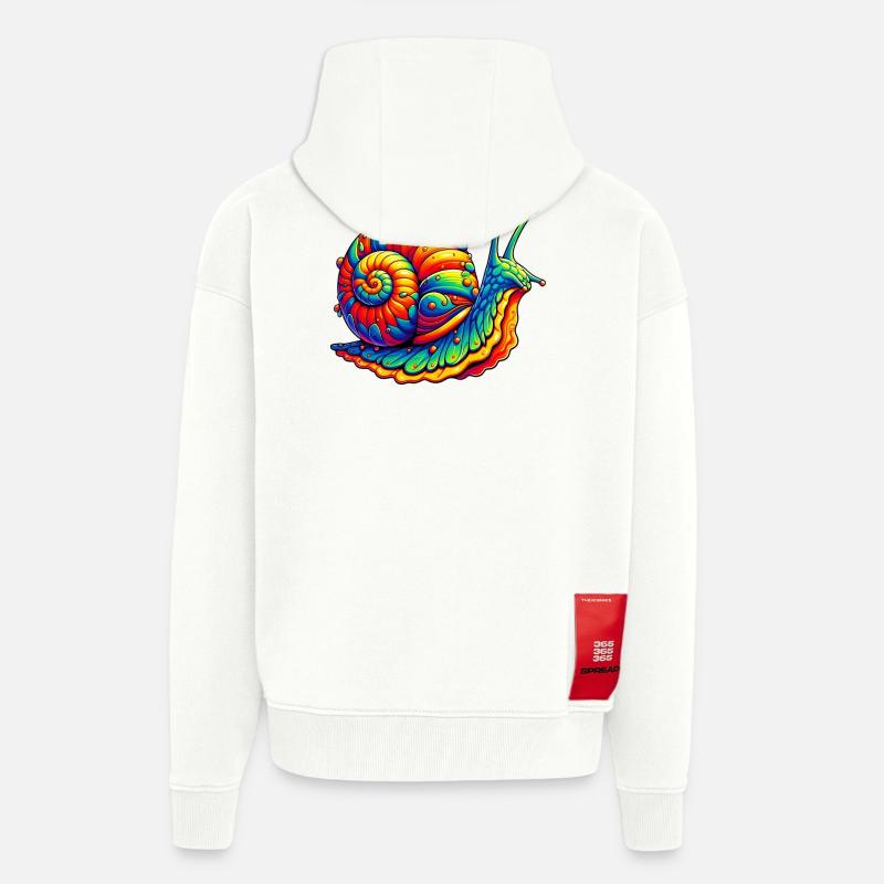 Schnecke - Zip Hoodie - made by SPREAD - OFF WHITE