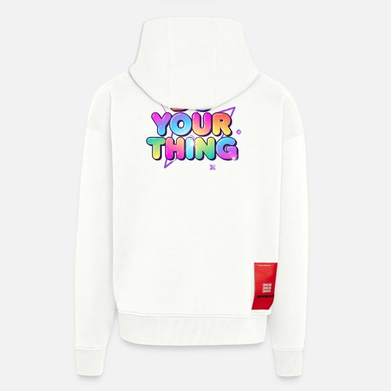 Mach Dein Ding Farbexplosion - Zip Hoodie - made by SPREAD - OFF WHITE