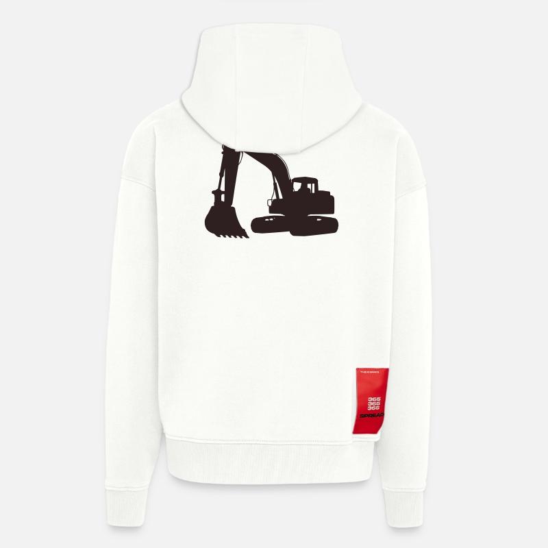bagger - Zip Hoodie - made by SPREAD - OFF WHITE