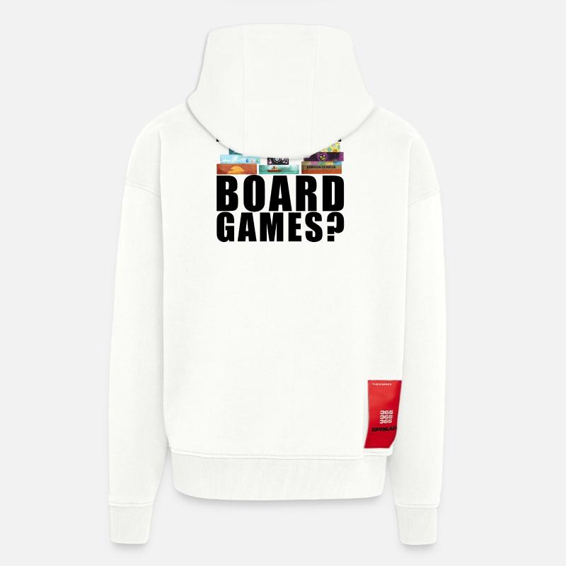 Brettspiele lustiger Spruch - Zip Hoodie - made by SPREAD - OFF WHITE